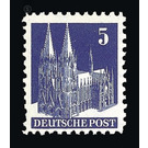 Definitive stamp series: Buildings, 1948 (Bizone)  - Germany / Western occupation zones / American zone 1948 - 5 Pfennig