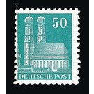 Definitive stamp series: Buildings, 1948 (Bizone)  - Germany / Western occupation zones / American zone 1948 - 50 Pfennig