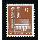 Definitive stamp series: Buildings, 1948 (Bizone)  - Germany / Western occupation zones / American zone 1948 - 6 Pfennig