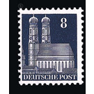 Definitive stamp series: Buildings, 1948 (Bizone)  - Germany / Western occupation zones / American zone 1948 - 8 Pfennig