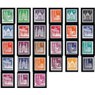 Definitive stamp series: Buildings, 1948 (Bizone) - Germany / Western occupation zones / American zone Series