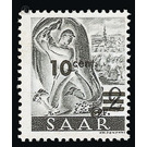 Definitive stamp series Saar - Germany / Saarland 1947 - 10 céntimo