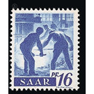 Definitive stamp series Saar - Germany / Saarland 1947 - 16 Pfennig