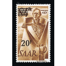 Definitive stamp series Saar - Germany / Saarland 1947 - 20 franc