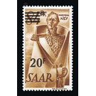 Definitive stamp series Saar - Germany / Saarland 1947 - 20 franc