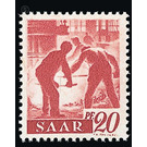 Definitive stamp series Saar - Germany / Saarland 1947 - 20 Pfennig
