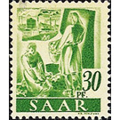 Definitive stamp series Saar - Germany / Saarland 1947 - 30 Pfennig
