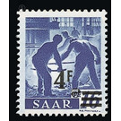 Definitive stamp series Saar - Germany / Saarland 1947 - 4 Franc