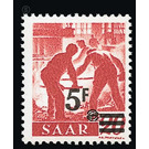 Definitive stamp series Saar - Germany / Saarland 1947 - 5 franc