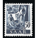 Definitive stamp series Saar - Germany / Saarland 1947 - 50 Pfennig