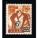 Definitive stamp series Saar - Germany / Saarland 1947 - 6 franc