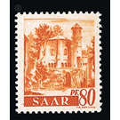 Definitive stamp series Saar - Germany / Saarland 1947 - 80 Pfennig