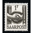 Definitive stamp series Saar  - Germany / Saarland 1948 - 1 franc
