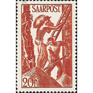 Definitive stamp series Saar  - Germany / Saarland 1948 - 20 Franc
