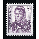 Definitive stamp series Saar  - Germany / Saarland 1948 - 5 franc