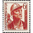 Definitive stamp series Saar  - Germany / Saarland 1948 - 6 franc