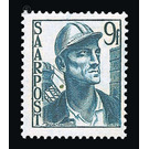 Definitive stamp series Saar  - Germany / Saarland 1948 - 9 franc
