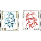 Definitive stamp series Women of German History: Käte Strobel  - Germany / Federal Republic of Germany 2000 Set