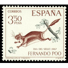 Derby's Flying Squirrel (Anomalurus fraseri) - Central Africa / Equatorial Guinea  / Fernando Po 1967 - 3.50