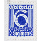 digits  - Austria / I. Republic of Austria 1925 - 6 Groschen