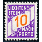 digits  - Liechtenstein 1928 - 10 Rappen