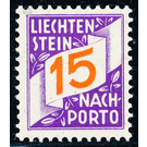 digits  - Liechtenstein 1928 - 15 Rappen