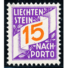 digits  - Liechtenstein 1928 - 15 Rappen