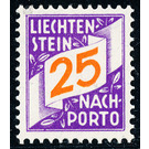 digits  - Liechtenstein 1928 - 25 Rappen