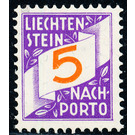 digits  - Liechtenstein 1928 - 5 Rappen