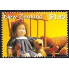 Doll "Lia" from Gloria Young (1991) & Scottish Teddy Bear - New Zealand 2000 - 1.80