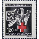 Eagle on red cross - Germany / Old German States / Bohemia and Moravia 1943