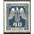 Eagle with shield of Bohemia, Empire badge - Germany / Old German States / Bohemia and Moravia 1943 - 40