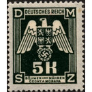 Eagle with shield of Bohemia, Empire badge - Germany / Old German States / Bohemia and Moravia 1943 - 5