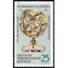 Earth and sky globes  - Germany / German Democratic Republic 1972 - 25 Pfennig