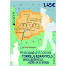 Europa (C.E.P.T.) 2020 - Ancient Postal Routes - Andorra, Spanish Administration 2020 - 1.45