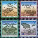 European airmail exhibition "Lilienthal '91"  - Germany / German Democratic Republic 1990 Set