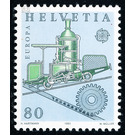 European brand - steam locomotive  - Switzerland 1983 - 80 Rappen