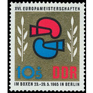 European Championships in boxing, Berlin  - Germany / German Democratic Republic 1965 - 10 Pfennig