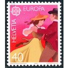 European stamp - dance  - Switzerland 1981 - 40 Rappen