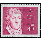 famous people  - Germany / German Democratic Republic 1970 - 40 Pfennig