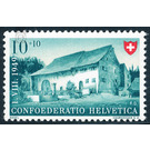 farmhouse  - Switzerland 1949 - 10 Rappen