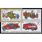 Fire brigades: fire trucks  - Germany / German Democratic Republic 1987 - 10 Pfennig