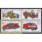 Fire brigades: fire trucks  - Germany / German Democratic Republic 1987 - 40 Pfennig