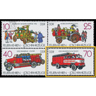 Fire brigades: fire trucks  - Germany / German Democratic Republic 1987 - 70 Pfennig