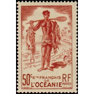 Fisherman - Polynesia / French Oceania 1948 - 50