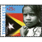 Flag and Child - East Timor 2005 - 25