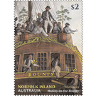 Fletcher Christian and mutineers on the "Bounty" - Norfolk Island 2019 - 2