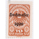 Flood disaster  - Austria / Republic of German Austria / German-Austria 1921 - 10 Heller