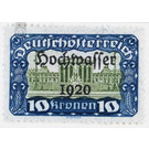 Flood disaster  - Austria / Republic of German Austria / German-Austria 1921 - 10 Krone