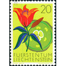 flowers  - Liechtenstein 1970 - 20 Rappen